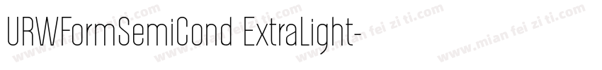 URWFormSemiCond ExtraLight字体转换